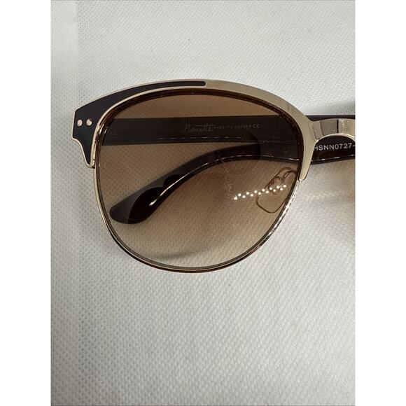 Nanette Lepore Sunglasses HHNN0727-A NN132 Brown Full Rim Round Cat Eye - Picture 2 of 6